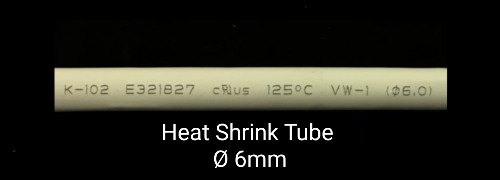 Heat Shrink Tube ø6mm 100m/roll White